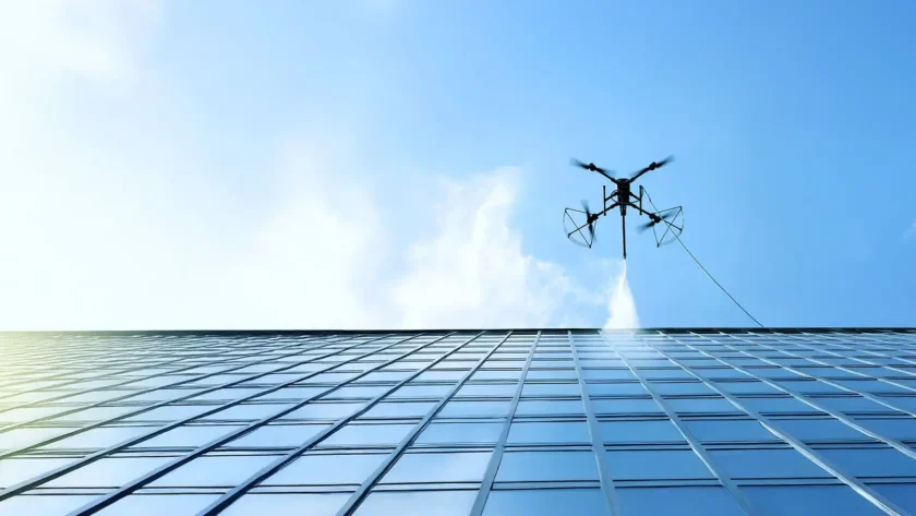 drone de nettoyage