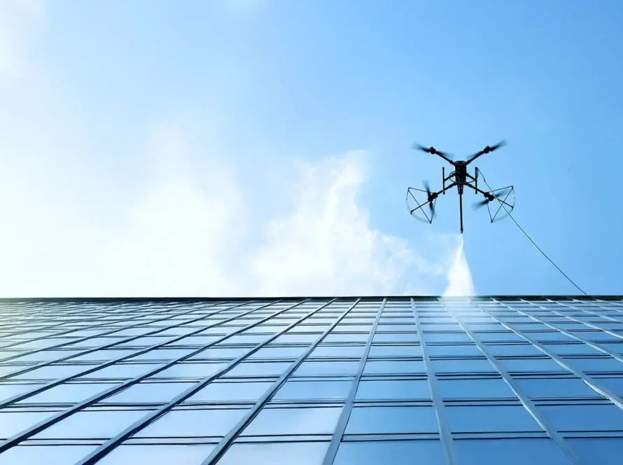 demoussage toiture drone